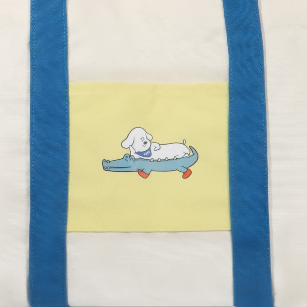 KEDS กระเป๋า รุ่น THE KEDS BAG X SSKTMMEE สีครีม/ สีน้ำเงิน รูปที่ 6