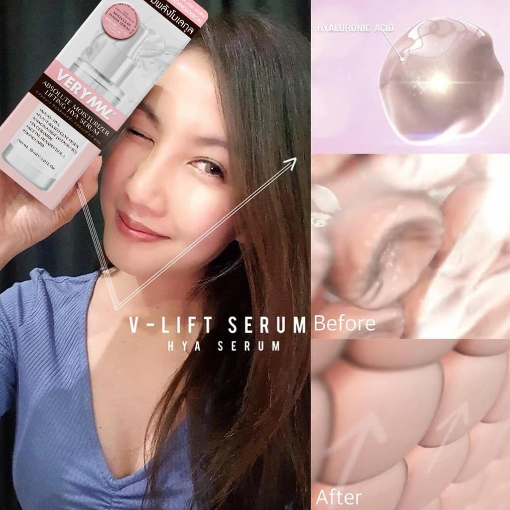เซรั่มกระชับผิวหน้า ลดริ้วรอย ABSOLUTE MOISTURIZER LIFTING HYA SERUM 30ML รูปที่ 6