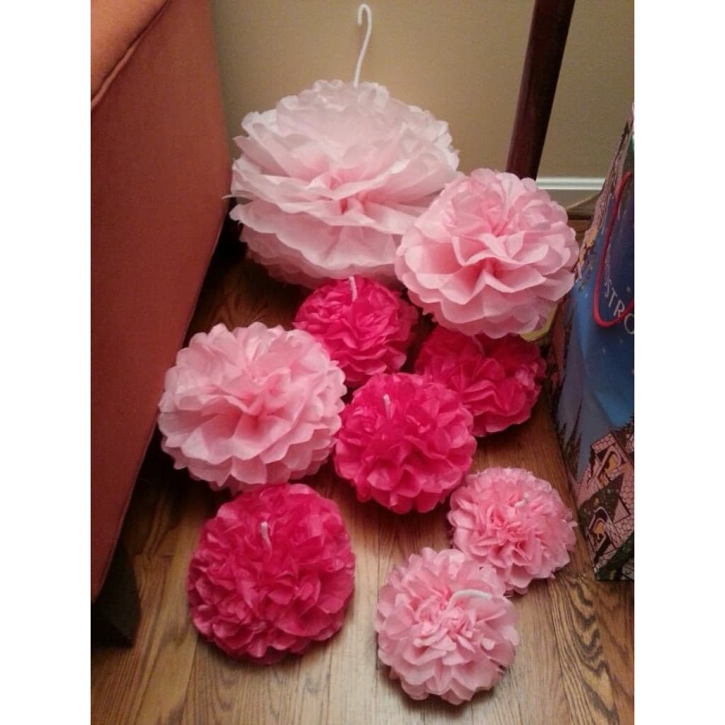 ดอกไม้กระดาษ ตกแต่ง งานรื่นเริง ดอกไม้ DIY รูปที่ 3