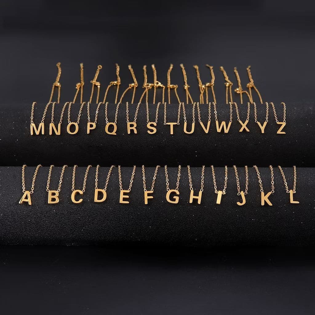 Madame luxury - สร้อยคอแฟชั่น สร้อยคอตัวอักษร A-Z เครื่องประดับแฟชั่น สร้อยคอเกาหลีเกาใจ รูปที่ 3