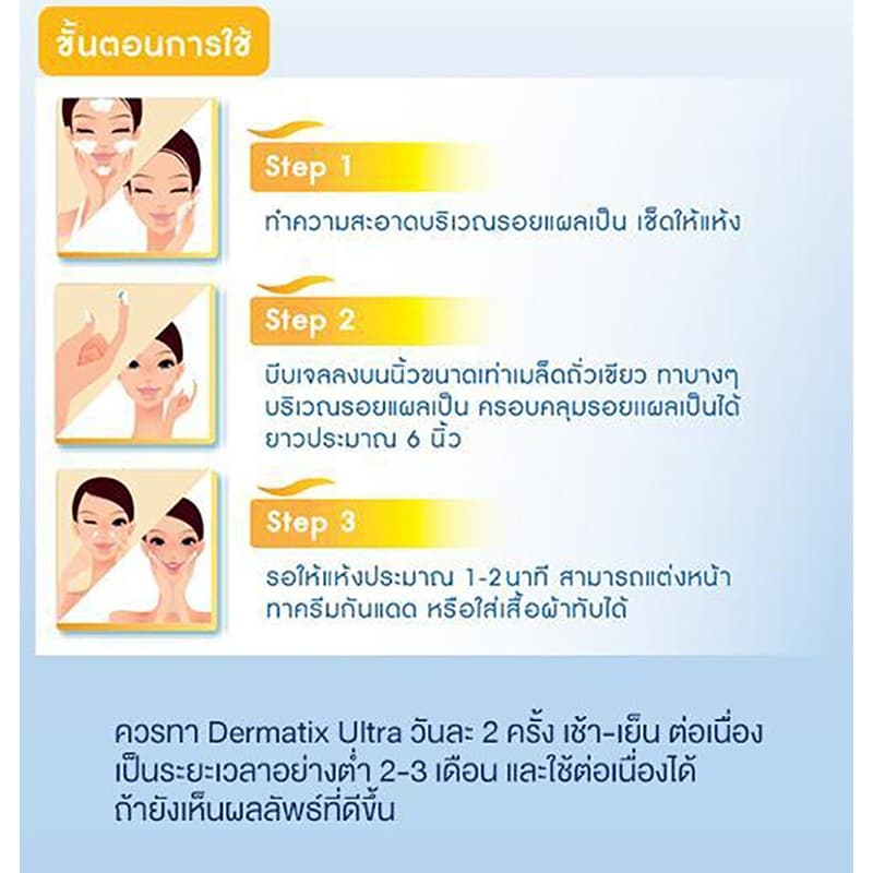DERMATIX ULTRA GEL 15G. เจลป้องกันรอยแผลเป็น รูปที่ 6