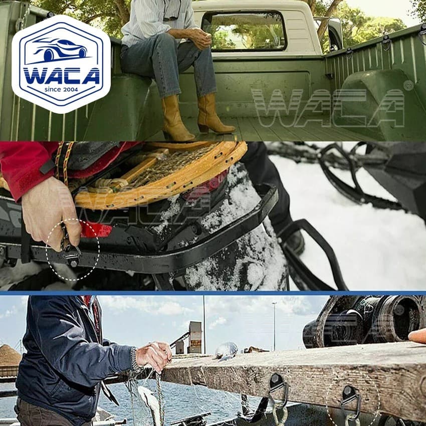 WACA ตะขอแขวน สามเหลี่ยม ยึดเกี่ยวกับรถยนต์ ตะขอเชือกสามเหลี่ยม รถบ้าน แหวนผูกลงจุดยึดรถพ่วงรถบรรทุก ตะขอD-Ring รูปที่ 6