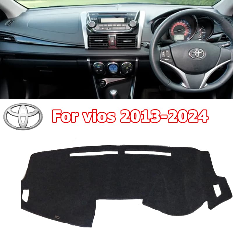 พรมปูหน้าปัดหนัง พรมปูคอนโซลหน้ารถ พรมหน้ารถ รวมรุ่น Toyota vios revo Fortuner Yaris Altis 2005-2023 ใส่ร่วมกันได้ รูปที่ 5
