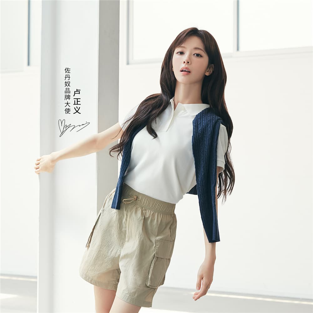 GIORDANO เสื้อโปโลผู้หญิง Women's Pique Polo Shirt 05315507 รูปที่ 1