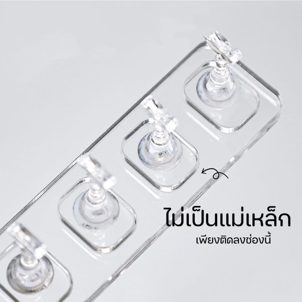 จัดส่งทันที แท่นอคิลิคทำเล็บปลอม อคิลิคแบบไม่เป็นแม่เหล็ก รูปที่ 4