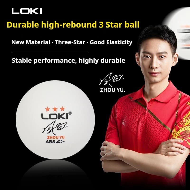 50 ลูก ลูกปิงปอง Loki 3 ดาว ABS 40+ ลูกปิงปองเกรดฝึกซ้อม ZHOU YU เด้งดี กลม คุ้มค่า รูปที่ 9