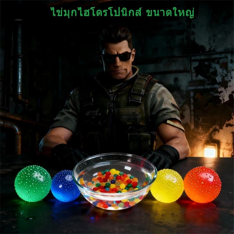 ลูกปัดไฮโดรโปนิกส์ ลูกปัดยักษ์ ของแต่งบ้าน ลูกปัดแช่น้ำ ของเล่นเด็ก ของขวัญ สไลม์คริสตัล ลูกปัดคริสตัล ลูกปัดฟองสบู่ รูปที่ 1