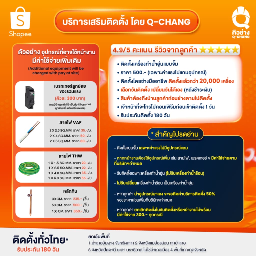 HAIER เครื่องทำน้ำอุ่น 4,500 วัตต์ รุ่น EI45M-F1W รับประกัน 5 ปี รูปที่ 2