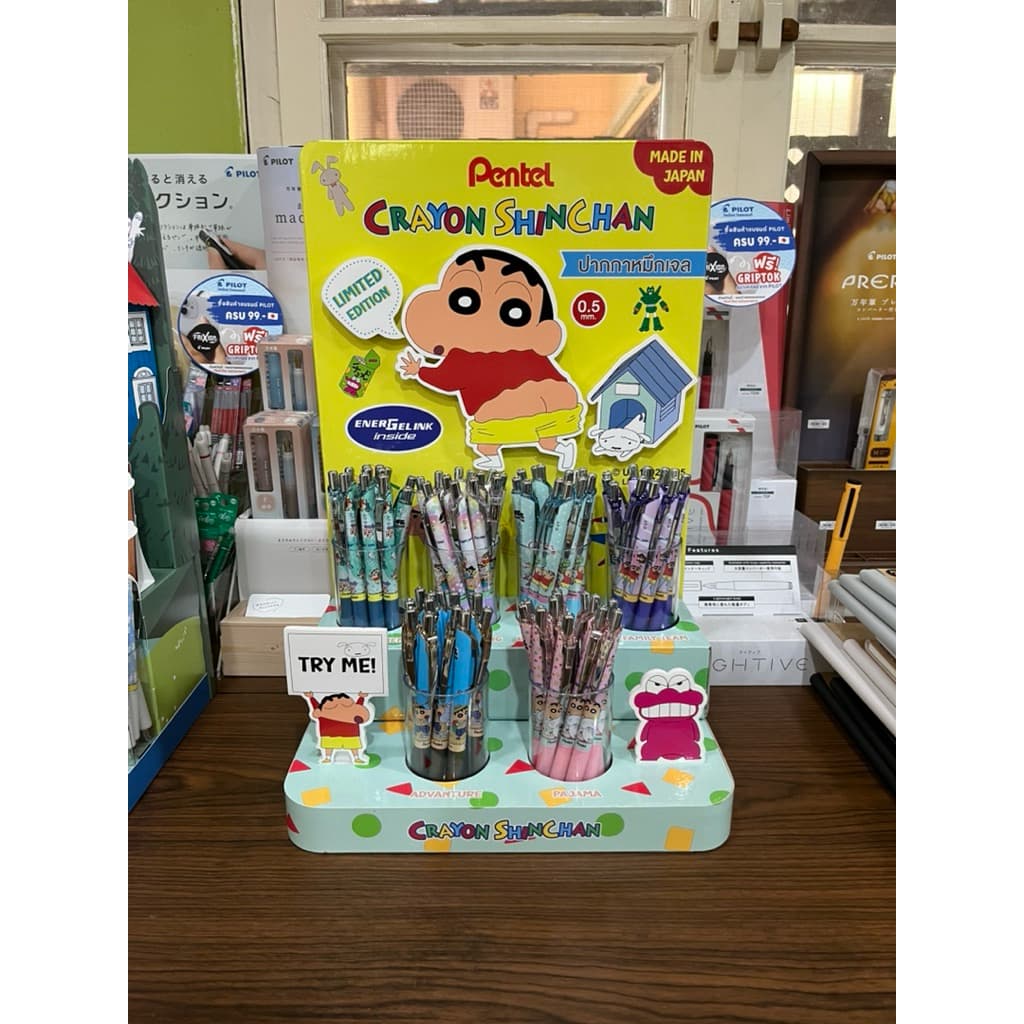 ปากกาเจล Pentel Energel Crayon Shinchan 0.5 หมึกสีน้ำเงิน รูปที่ 2