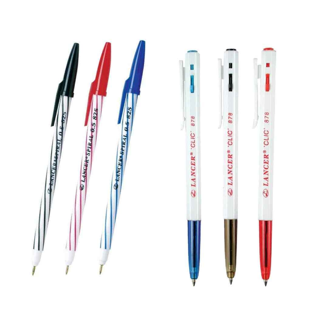 ปากกาลูกลื่น แลนเซอร์ Lancer แบบปลอก 0.5 mm. และ แบบกด 0.7 mm รูปที่ 1
