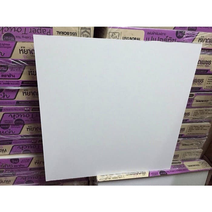 SCG แผ่นฝ้าทีบาร์ ตรา หยาดเพชร,เปเปอร์ทัชไอออน “สีขาวล้วน” ขนาด60x60x0.8cm รูปที่ 6
