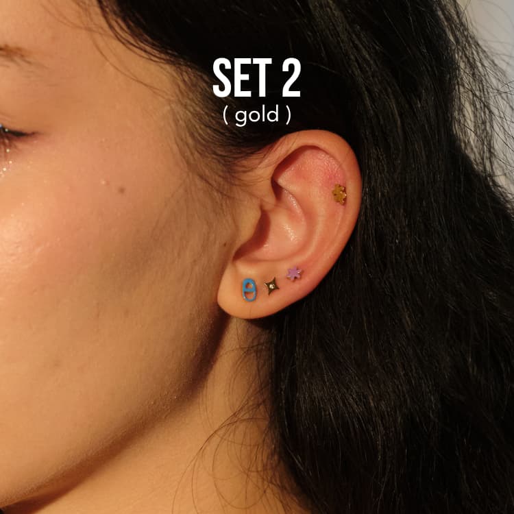 Bemet Ditto stud set ต่างหูสแตนเลส รูปที่ 5