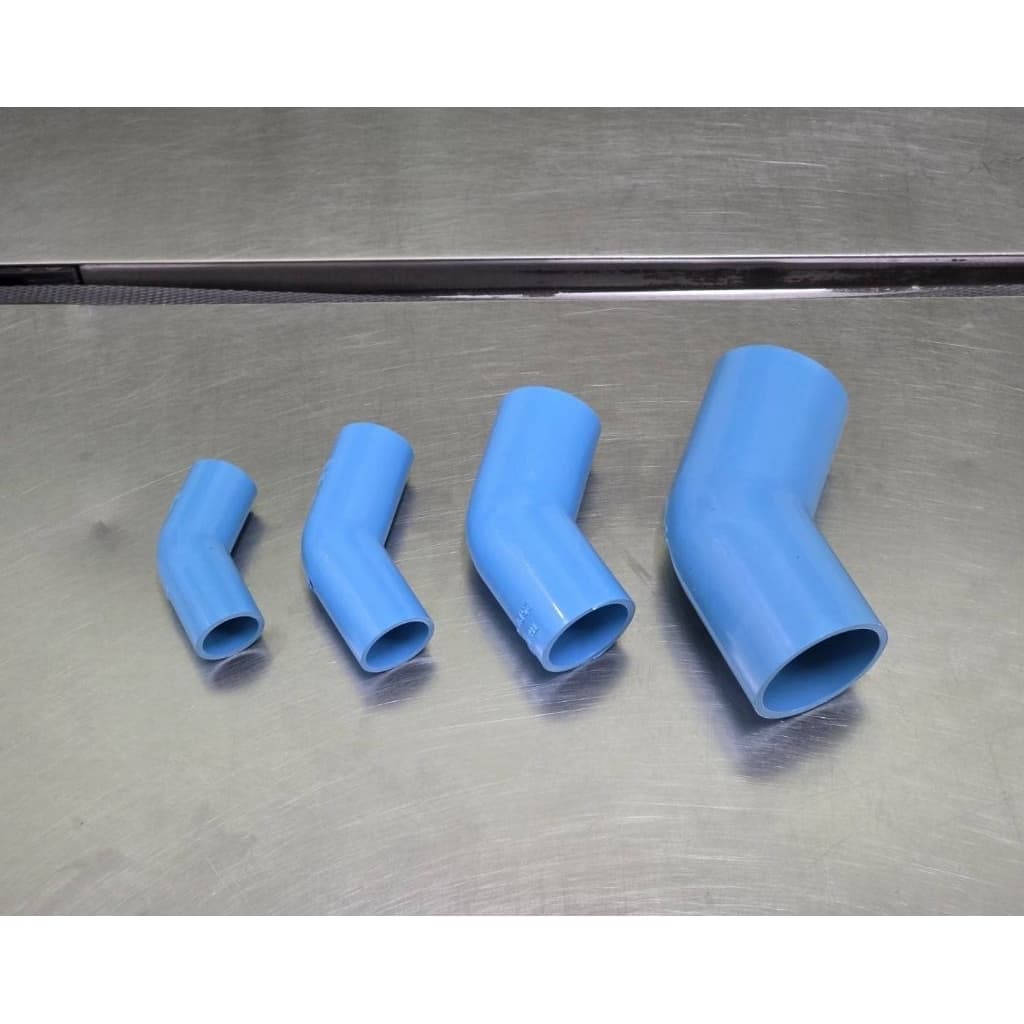 งอ45 องศา​ 1/2 -​ 1"1/2 อุปกรณ์​พีวีซี​ สามารถ​สว​มท่อ​พีวีซี​ไ​ด้ทุก​ยี​ห้อ​ รูปที่ 2