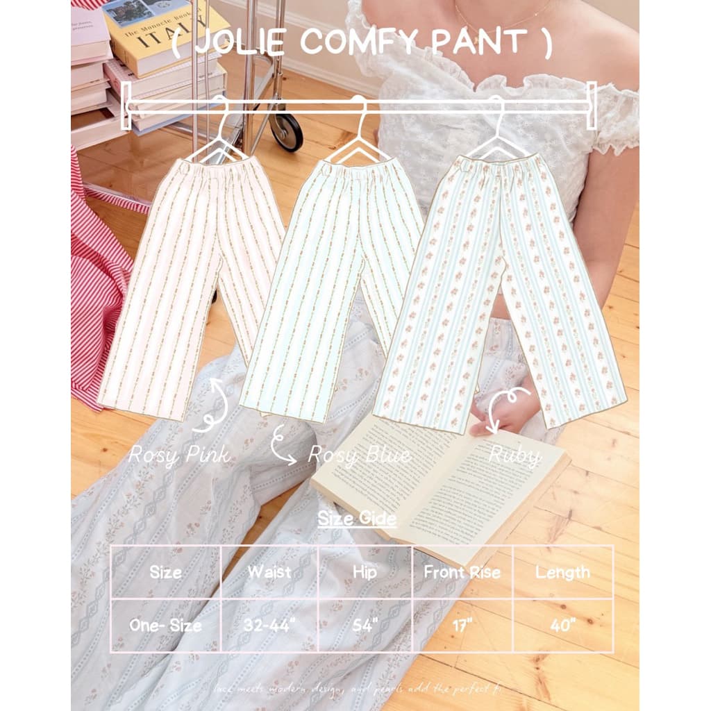 Joliese | กางเกงขายาวสาวอวบ comfy pant รูปที่ 9