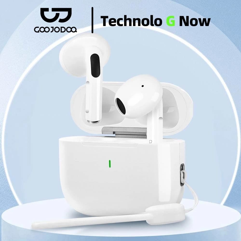 GOOJODOQ J201 หูฟังบลูทูธ หูฟัง Bluetooth 5.3 Ipx5 ไมโครโฟนในตัว A6 Pro หูฟังไร้สาย สมาร์ททัช Type C