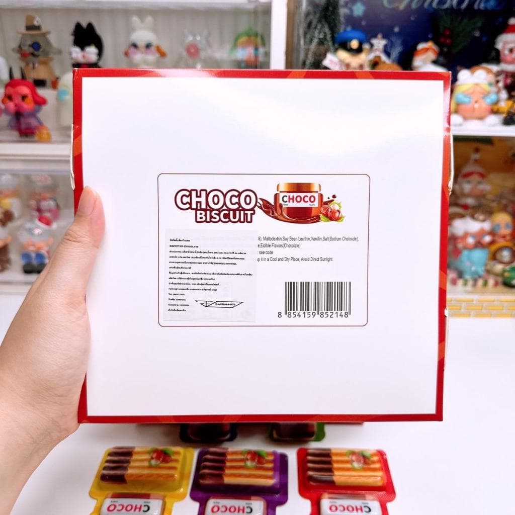 Choco แบบถาดและแบบกระปุก ขนมปังเเท่งบิสกิต จิ้มช็อกโกแลต รูปที่ 5