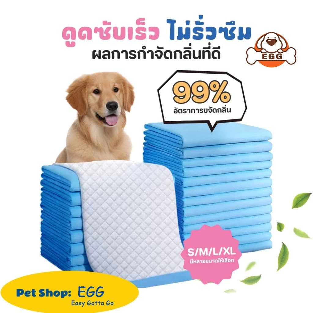 PMT แผ่นรองฉี่สุนัข ซึมซับไดีดี แผ่นรองฉี่ ผ้ารองฉี่สุนัข แผ่นรองฉี่แมว แผ่นรองซับ ป้องกันกลิ่นและต้านเชื้อแบคท รูปที่ 8