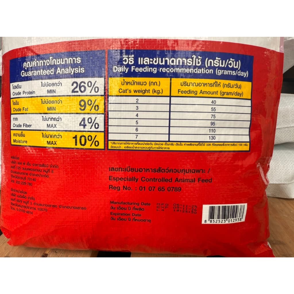 Pet8 เพทเอท อิ่มจัง สูตรโปรตีน 26% ไม่เค็ม อาหารแมวโต ขนาด 7 kg รูปที่ 4