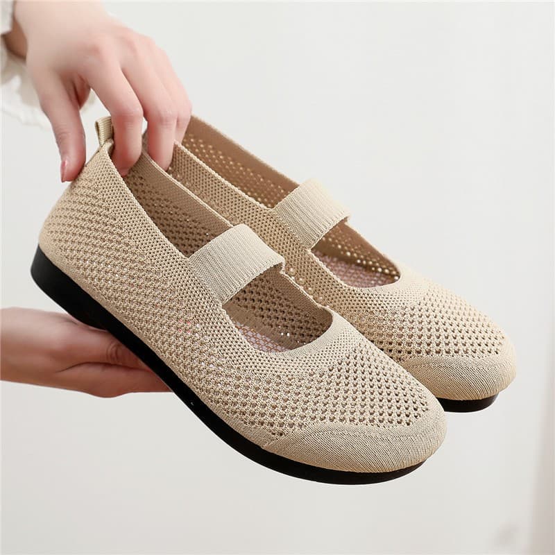LGShoes รองเท้าลำลองผู้หญิง ส่งตรงจากประเทศไทย น้ำหนักเบา สวมใส่สบาย ไม่ลื่น ส่วนบนตาข่ายระบายอากาศได้ดี ดีไซน์เรียบง่าย รูปที่ 4