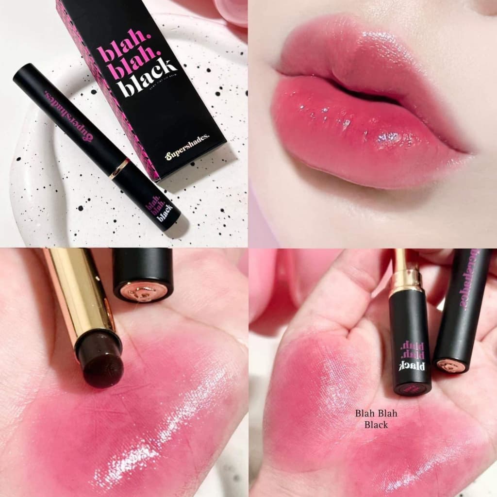 Supershades Blah Blah Balm blah blah black บาร์บาร์บาล์ม ลิปบาล์ม ปากฉ่ำสวย ไม่ลอก สีติดทนนาน รูปที่ 2