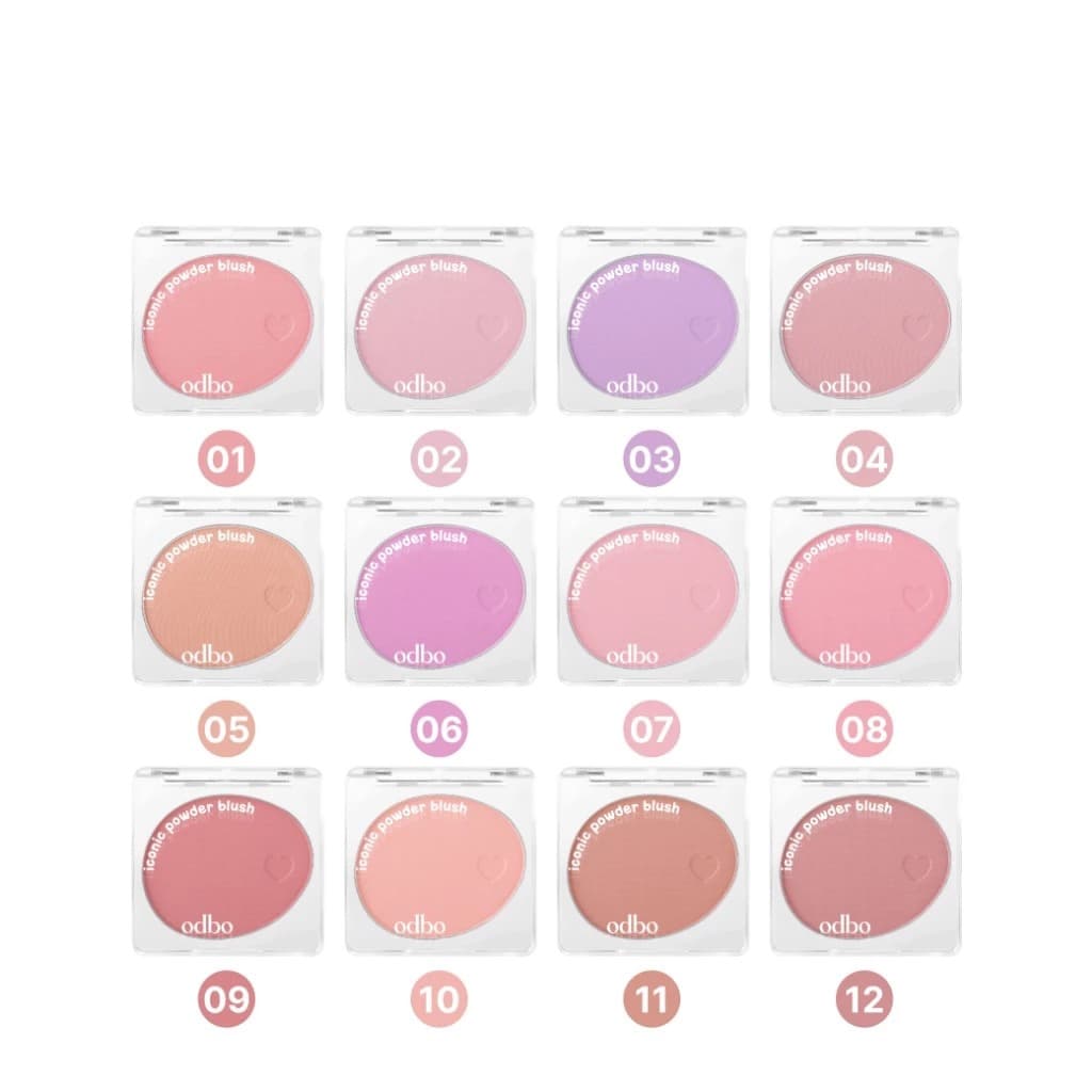 Odbo Iconic Powder Blush od1325 โอดีบีโอ ไอโคนิค พาวเดอร์ บลัช ขนาด 4.2กรัม รูปที่ 1
