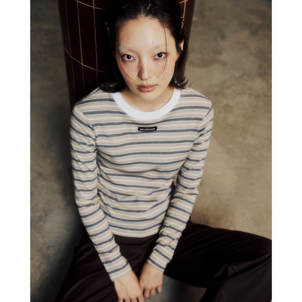 maison KEEPS | Loly Long Sleeve Top | เสื้อแขนยาว ลายทาง รูปที่ 8
