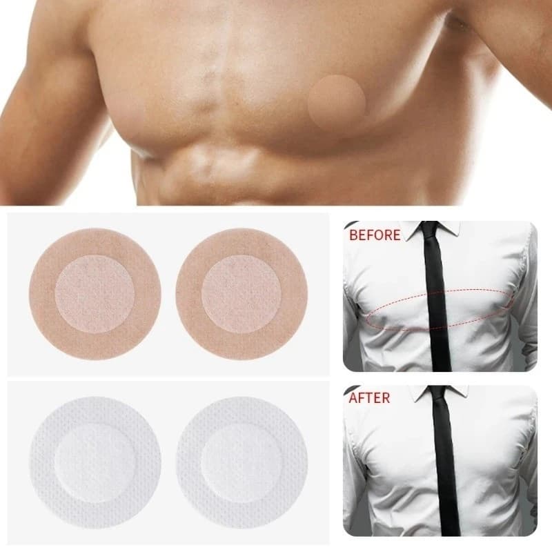 100 ชิ้นสติกเกอร์หัวนมทิ้งที่มองไม่เห็นสติกเกอร์หน้าอกไม่ทอ Bra Breast Patch Bra - less Pasties Pad ฝาครอบหัวนมสติกเกอร์ รูปที่ 3