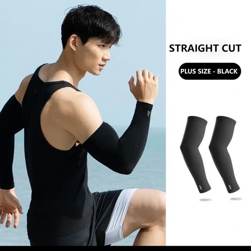 SOLOEVER XXL Plus Size ปลอกแขน ขนาดใหญ่ บางเบา ปลอกแขนกันแดด และกว้างขึ้น เหมาะทั้งผู้ชาย และผู้หญิง รูปที่ 6