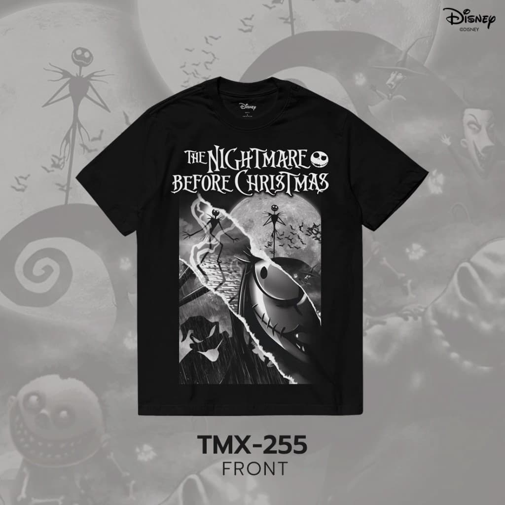 Power 7 Shop เสื้อยืดการ์ตูน "The Nightmare Before Christmas" ลิขสิทธิ์แท้ DISNEY รูปที่ 5