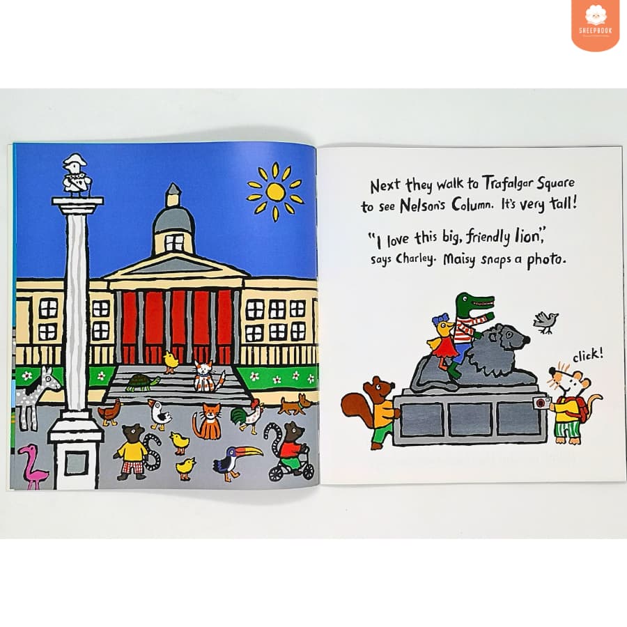 นิทานปกอ่อน Maisy Goes to London สีสันสดใส E4F4 รูปที่ 4