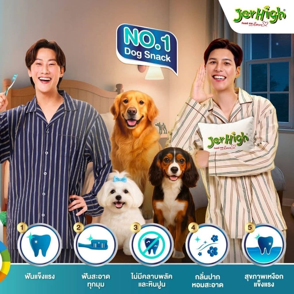 JerHigh Den t Stick เจอร์ไฮเดนทีสติ๊ก พันธุ์เล็ก กลางใหญ่ ขนมขัดฟัน สำหรับน้องหมา รูปที่ 7
