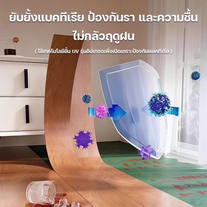 ไม่หลุดออกใน 100 ปี กระเบื้องยาง MITUR 36pcs/10pcs ไม่จางหาย ไม่กลัวพื้นขรุขระ ห้องนั่งเล่น กระเบื้องปูพื้น รูปที่ 4