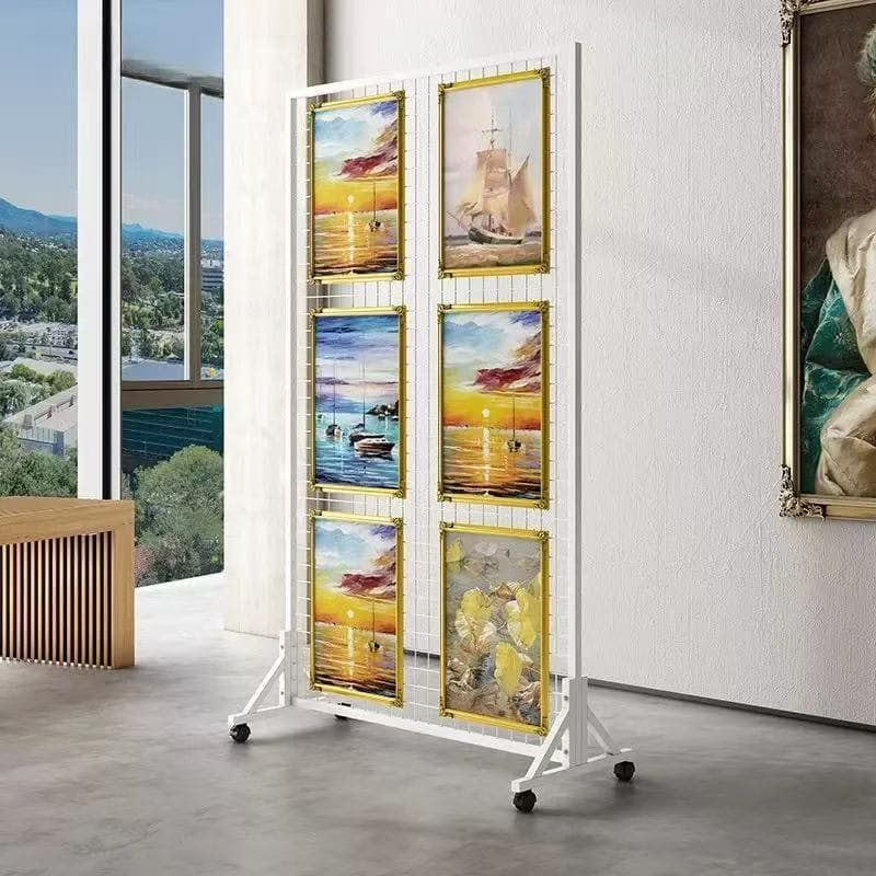 ชั้นโชว์สินค้า 160/180cm. น้ำหนักเบา ชั้นแขวนของ โครงเหล็ก สำหรับขายของ ตั้งแผงลอย รูปที่ 9