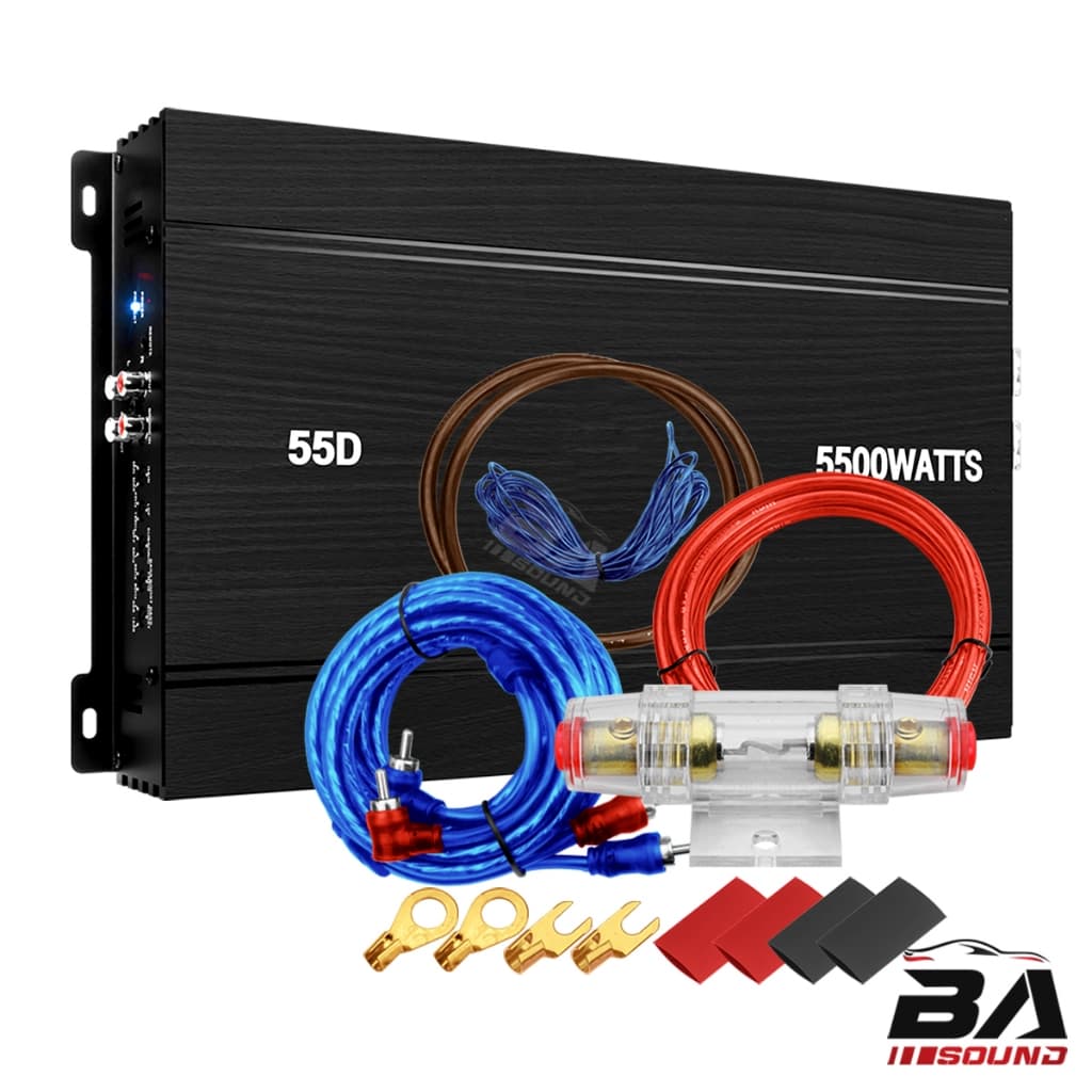 BA SOUND เพาเวอร์แอมป์ ใหม่!! CLASS D 2CH. 5500วัตต์เต็ม มีให้เลือก 2แบบ BA-55D/BA-55D+ชุดสาย ขับลำโพงซับ 10-12นิ้ว รูปที่ 9