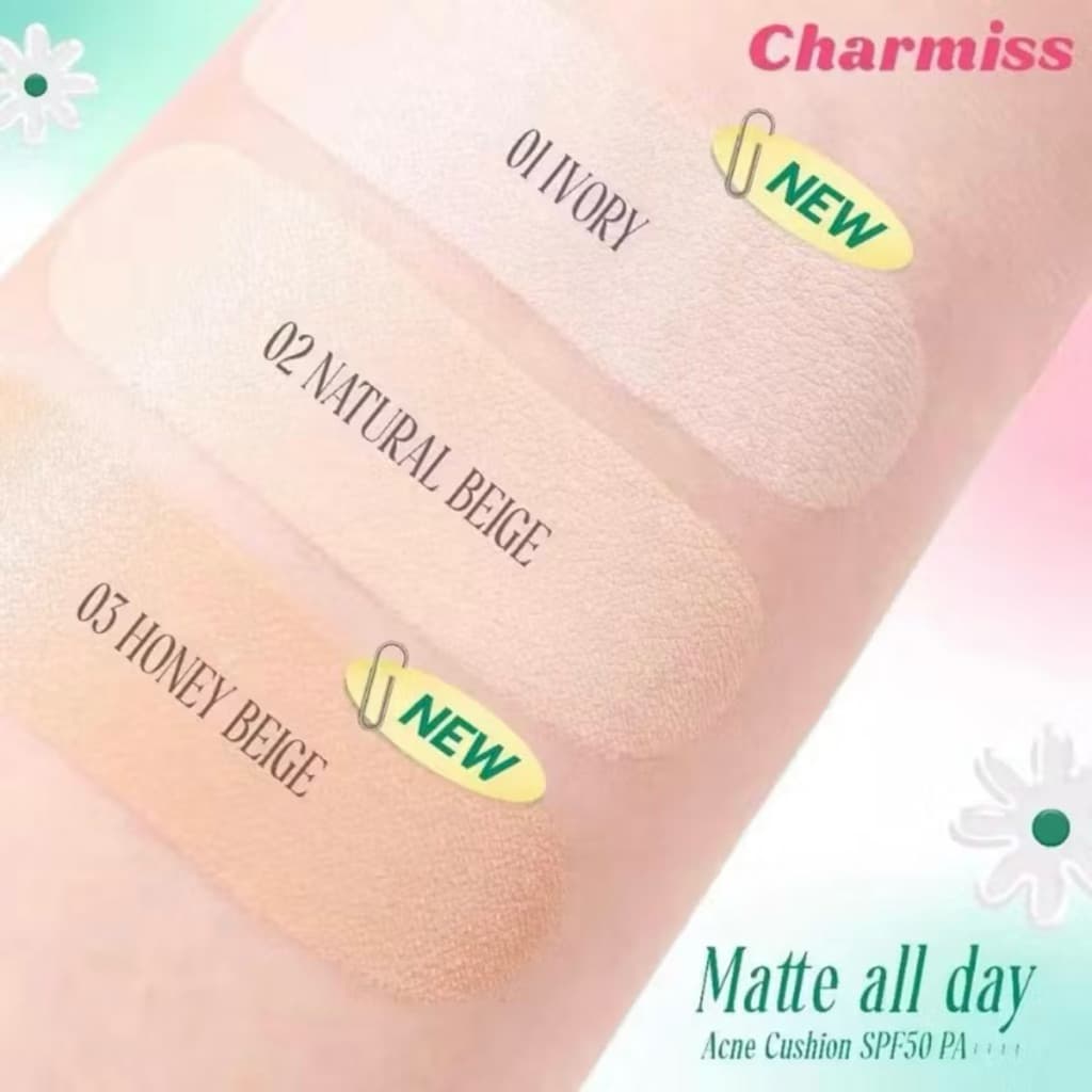 ชาร์มิส ซองเขียว Charmiss Matte All Day Acne Cushion SPF50 PA++++ รูปที่ 2