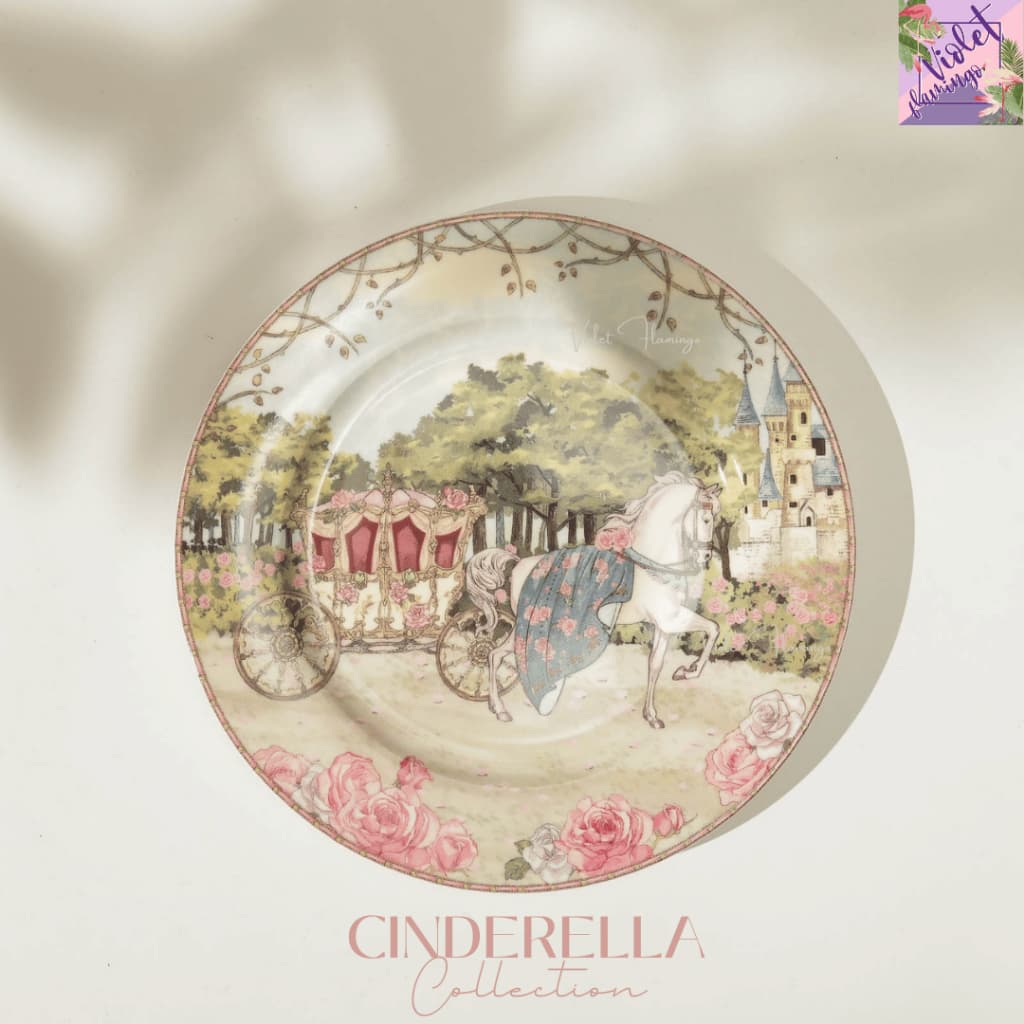 Violet Flamingo Cinderella Collection – แก้วมัคพร้อมกล่องของขวัญ ลายรถม้า & ปราสาท เนื้อเซรามิกพรีเมียม รูปที่ 4