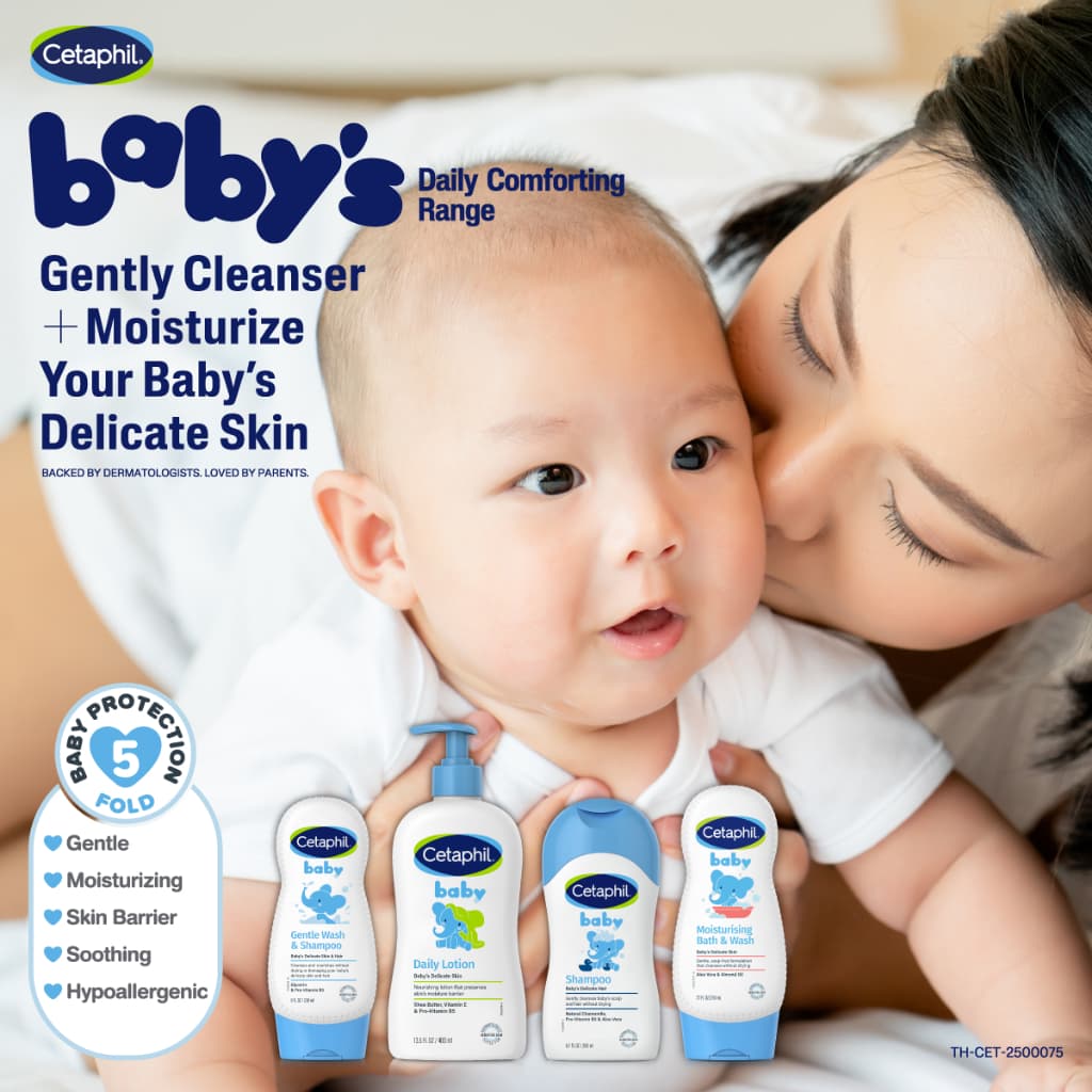 Cetaphil Baby Moisturizing Bath&Wash 230 ml + Cetaphil Baby Shampoo 200 ml รูปที่ 4