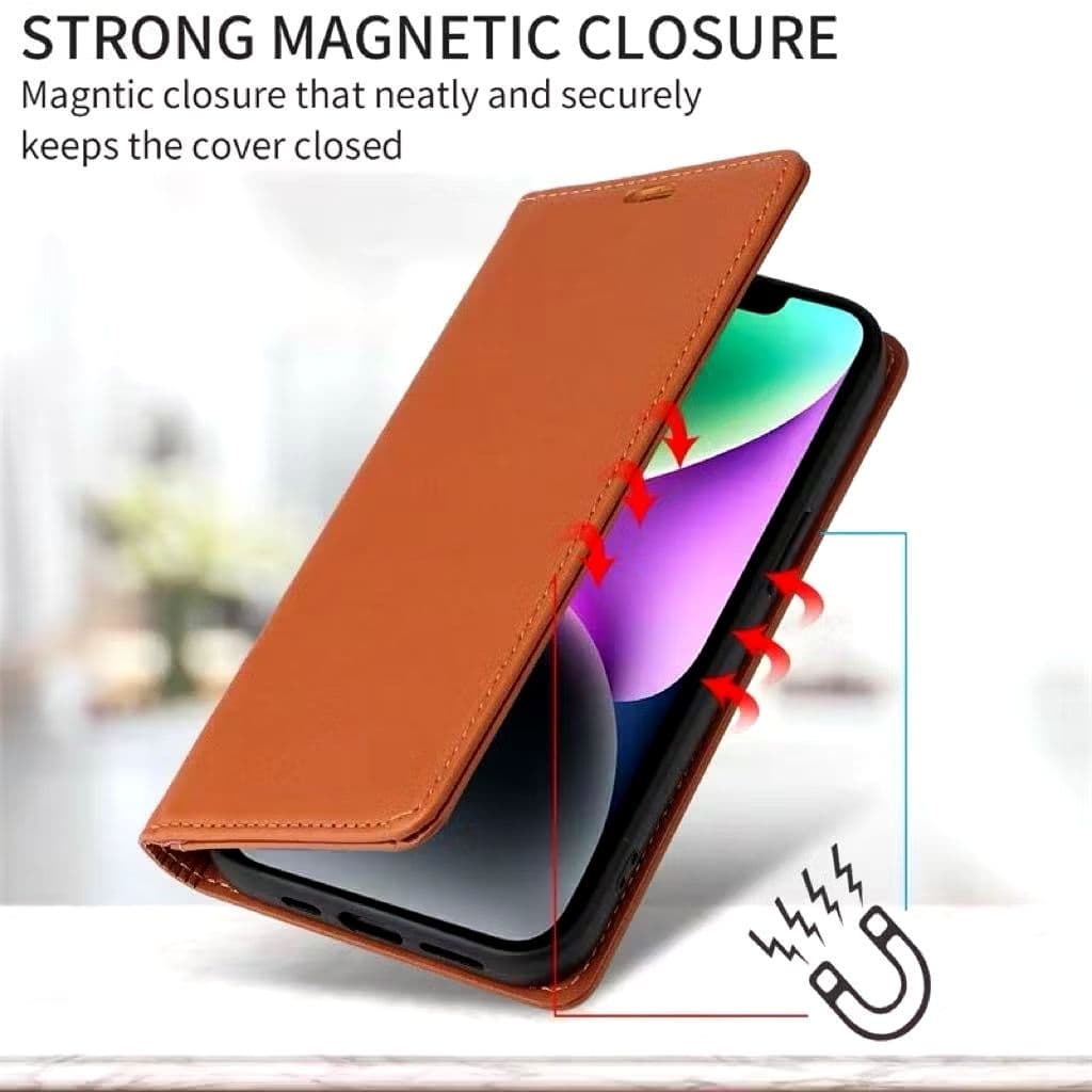 เคสฝาพับหนัง สำหรับ Samsung A23 A53 A73 A52 A52S A33 A32 A32 4G A13 4G A72 A12 M12 A02 M02 A03 A02Sตั้งได้ รูปที่ 7