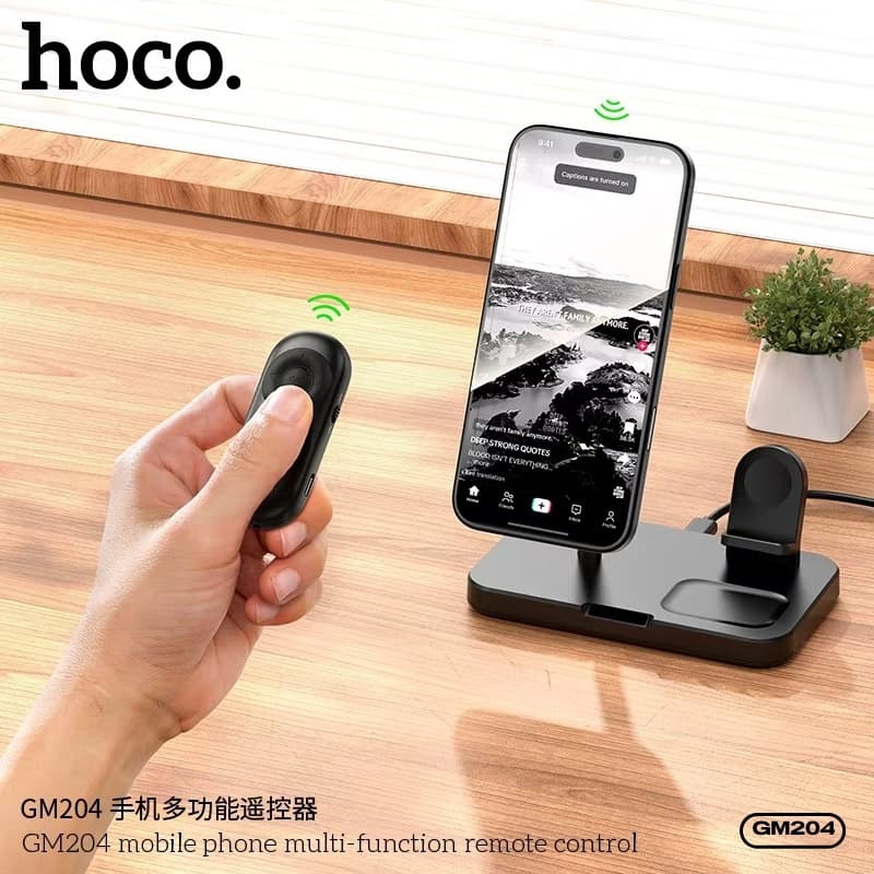 รีโมทควบคุมมือถือแบบอเนกประสงค์ HOCO GM204 เชื่อมต่อ Bluetooth 5.4 เชื่อมต่อเสถียร ขนาดเล็ก พกพาง่าย รูปที่ 8