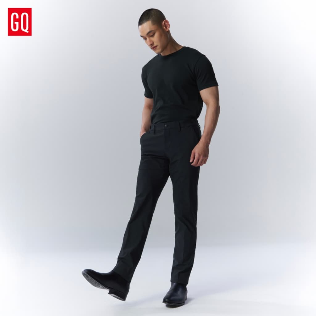 GQ Performance Pants™ กางเกงเป้าใหญ่ ไข่ไม่เบียด กางเกงผู้ชายทรงตรง สีดำ 3in1 ใส่ทำงาน ใส่เที่ยว ใส่ออกกำลังกาย รูปที่ 8