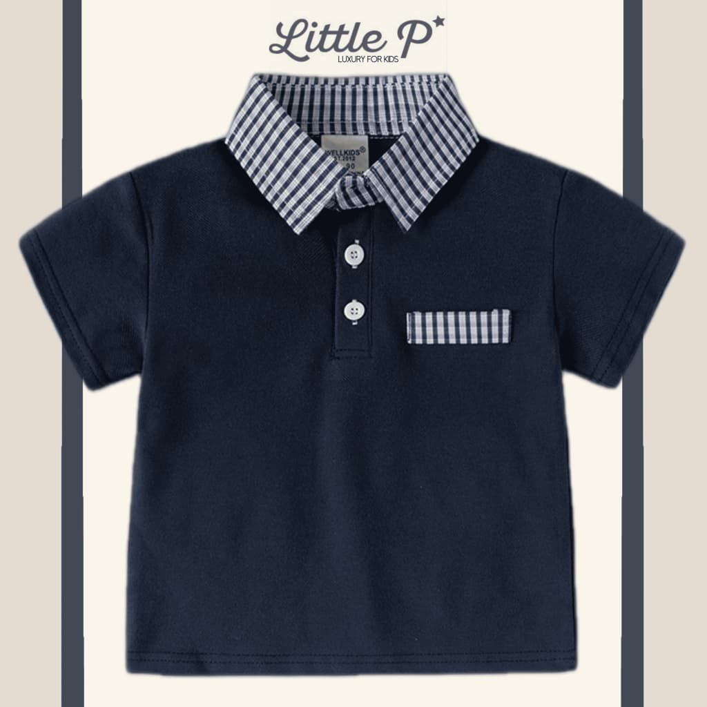 ส่งด่วน ใหม่ ! เสื้อโปโลเด็ก โปโลเด็กชาย เสื้อผ้าเด็กผู้ชาย อายุ​ 1-8 ปี By Little.P รูปที่ 4
