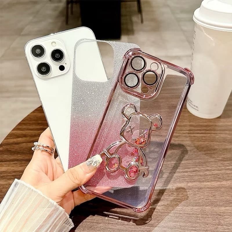 ส่งเร็ว เคส น่ารัก สำหรับ Redmi 14C A3 Note15 15Pro 15ProPlus POCO C75 M8 M8Pro เคส หมีตู้น้ำ สวยหรูฟริ้งฟริ้ง กันกระแทก รูปที่ 4