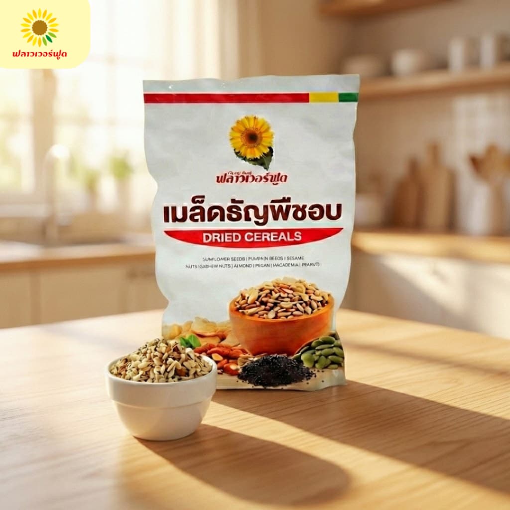 อัลมอนด์สับอบ บรรจุ 1,000 กรัม Roasted Almond Chopped 1,000 g. รูปที่ 5