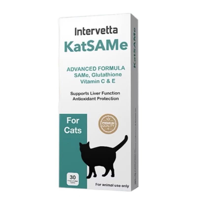 KatSAMe Intervetta หมดอายุ 8/2026 บำรุงตับ เสริมการทำงานของตับในแมว รูปที่ 2
