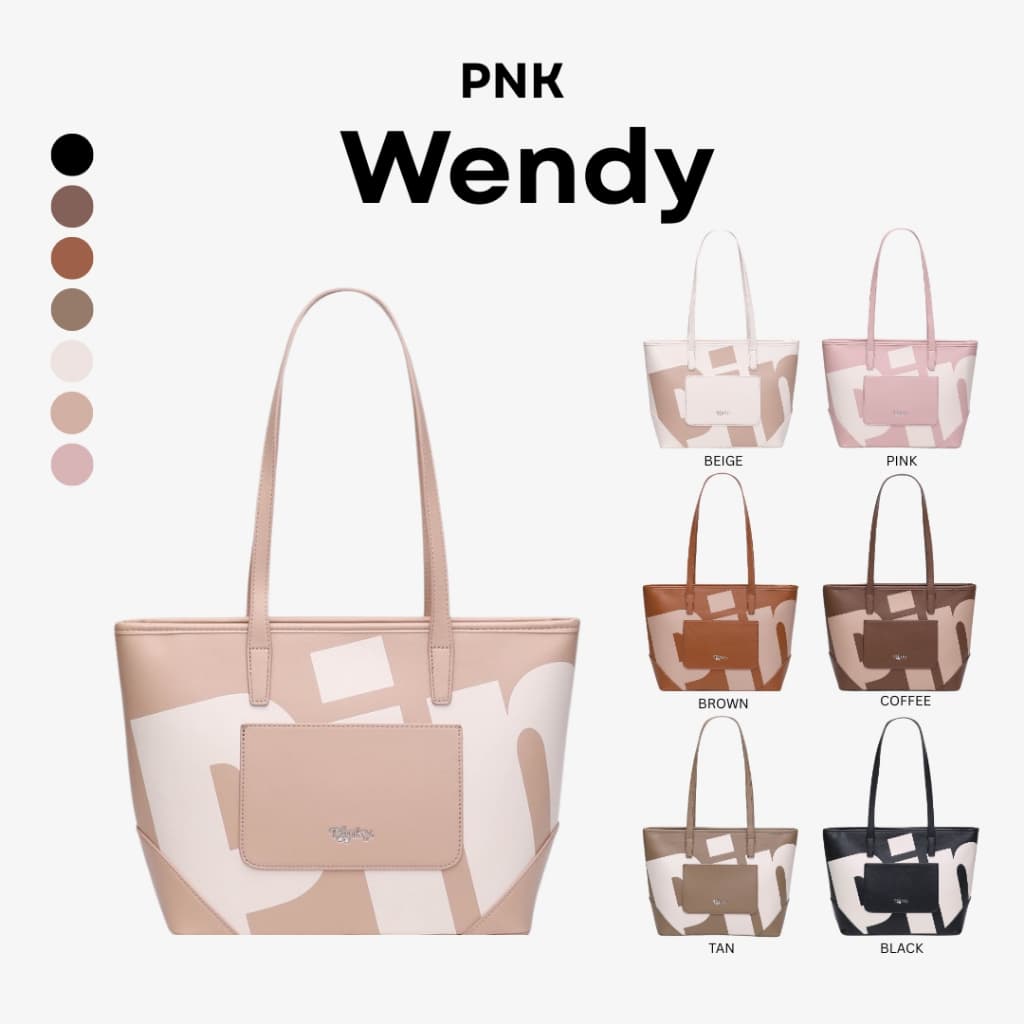 PNK Wendy Tote Bag กระเป๋าสะพายข้าง ขึ้นไหล่ได้ ใบใหญ่ จุของได้เยอะ รูปที่ 1