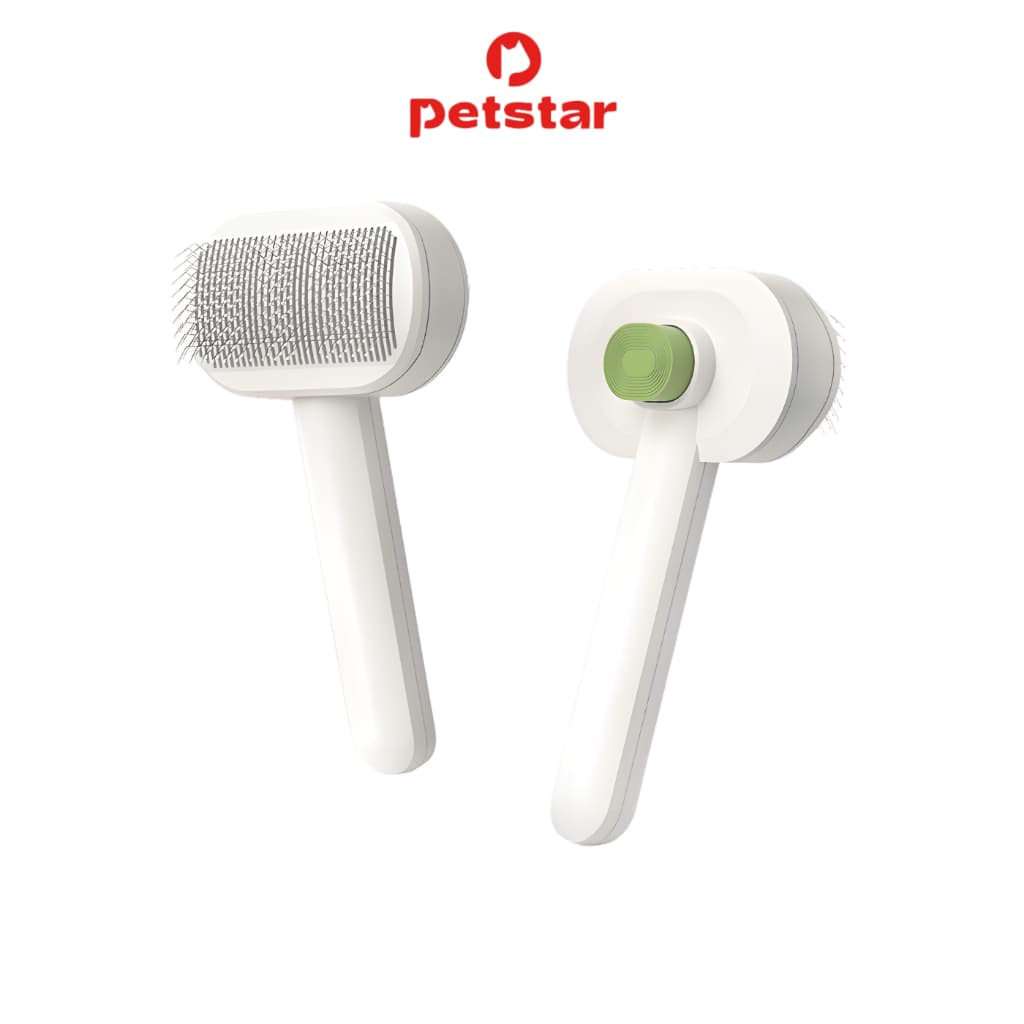 Petstar แปรงหวีขนสัตว์เลี้ยง หวีขนแมว หวีขนสุนัข Pet grooming brush ไม่เจ็บผิว ขนฟูนุ่ม ใช้ได้ทุกวัน รูปที่ 1