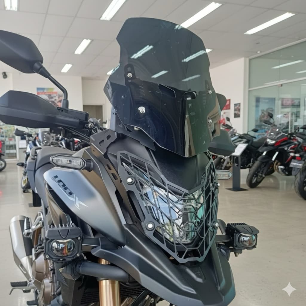 ตัวยกชิวแต่งปรับระดับได้ Honda CB500X 2016-2021 ชิ้นงานสีดำ A รูปที่ 8