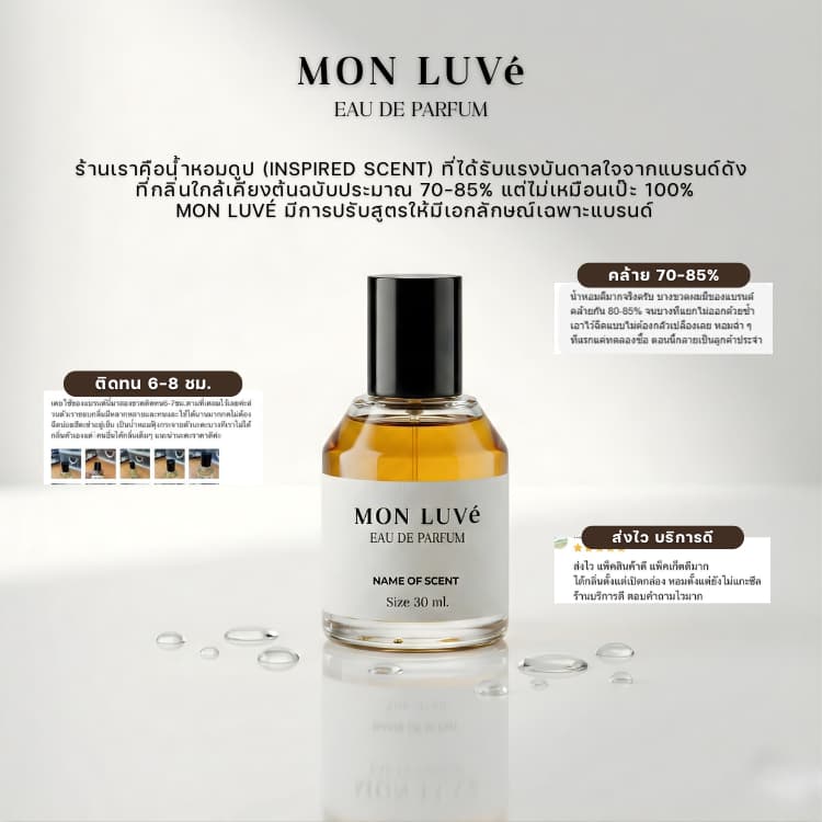 น้ำหอม Si Red Musk Inspired by mon luvé ขนาด30ML รูปที่ 3