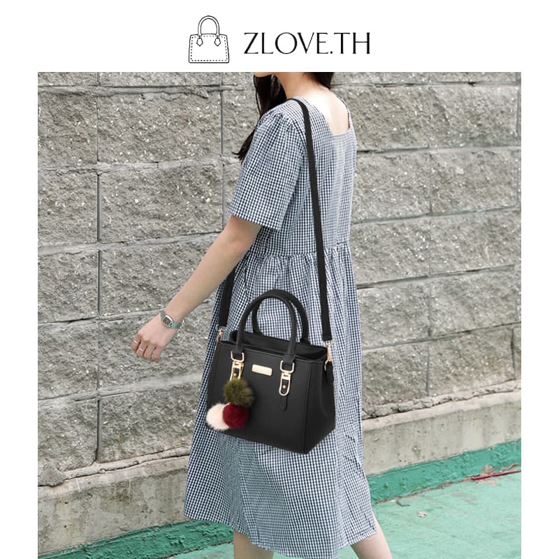 ZLOVE กระเป๋าสะพายผญ สะพายข้างความจุขนาดใหญ่ใหม่ กระเป๋าผู้หญิงหนัง PU ใส่ของได้เยอะ รูปที่ 5