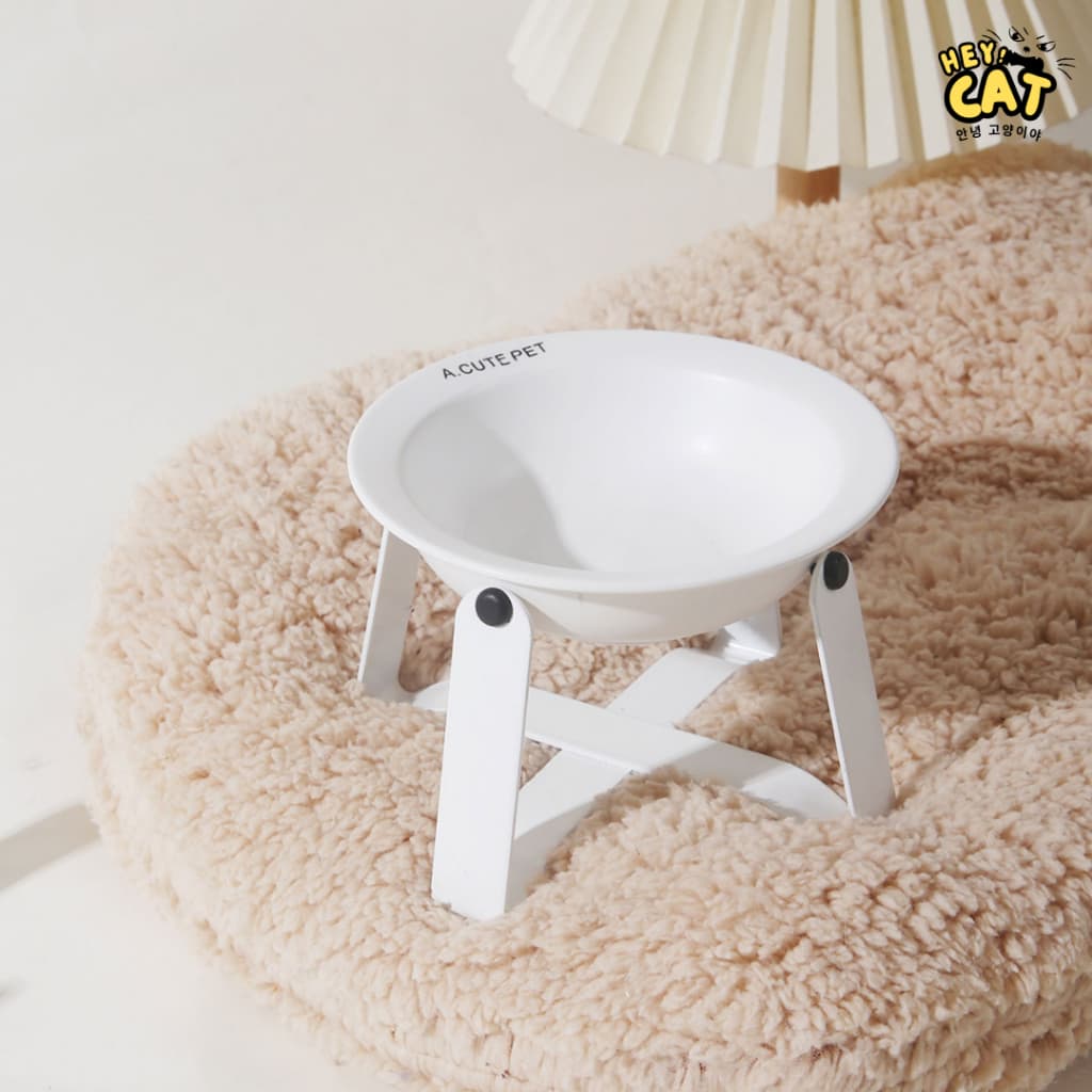 A Cute pet ชามแมวพร้อมขา ชามแมวเซรามิค ชามอาหารแมว แบรนด์เกาหลี ทำจากเซรามิคคุณภาพสูง ขนาดชาม 14 Cm. รูปที่ 3